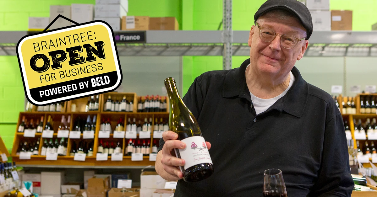 John Hafferty is the owner of Bin Ends Wine in Braintree. (Photo: Mark Hunt)
